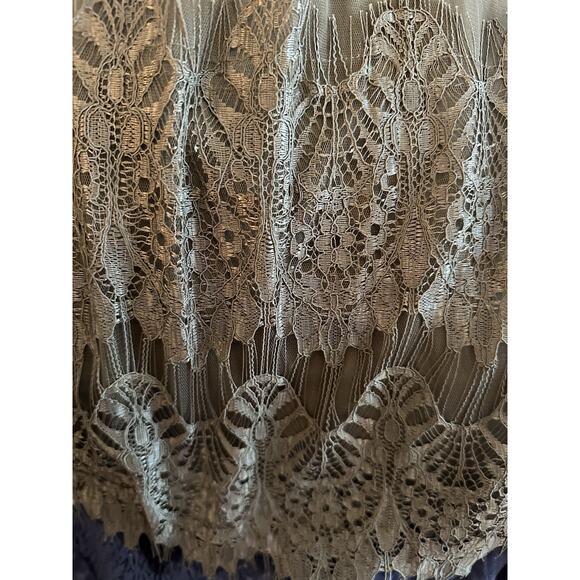 Olive Green Midi Skirt Cottage Garden Feminine Romantic Whimsy Lacey~Medium~NEW - Picture 4 of 8